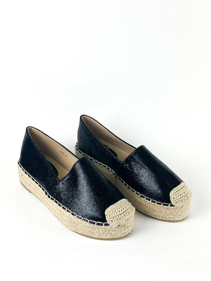 ESPADRILLES COMPENSÉES - NOIR
