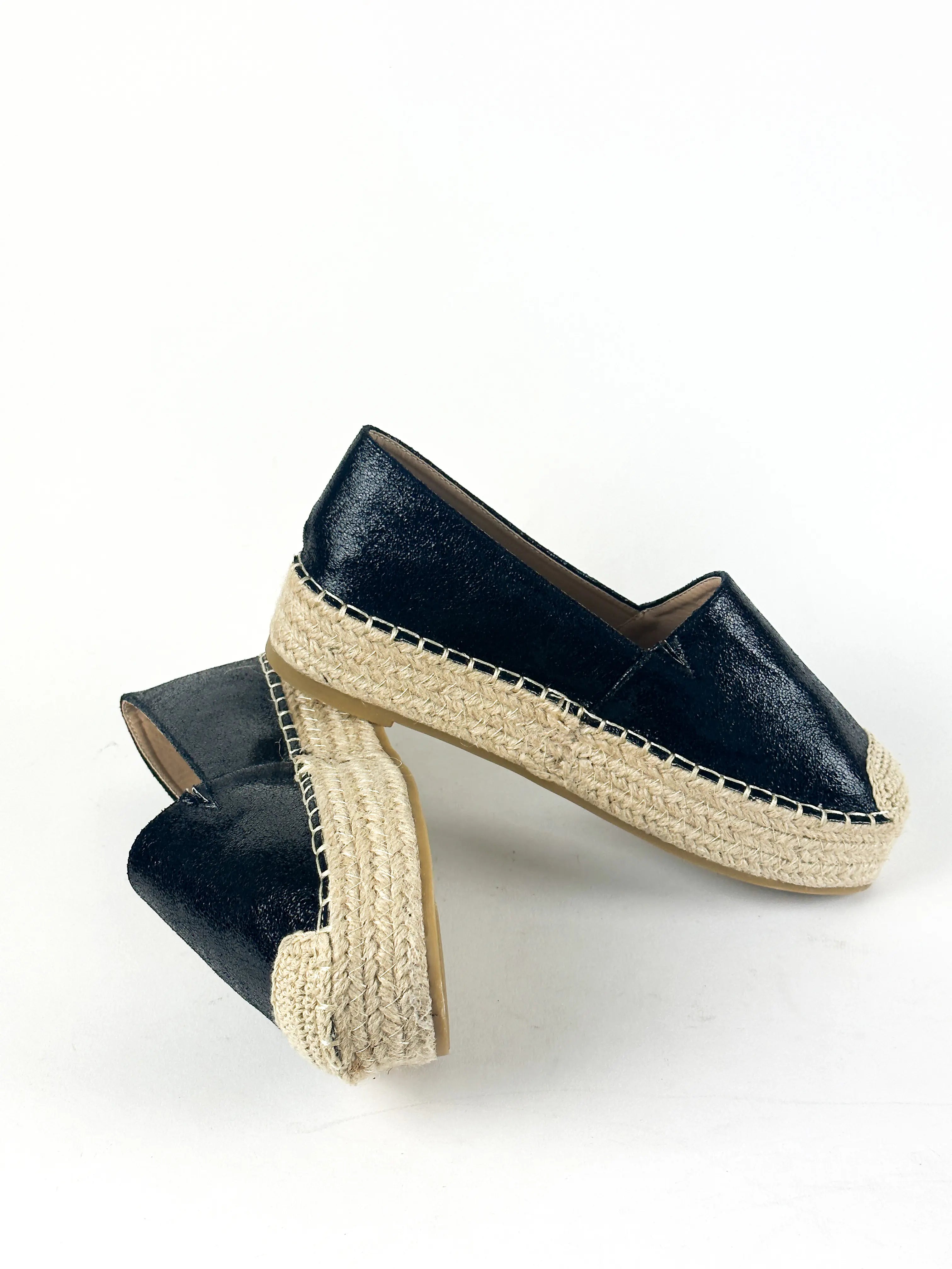 ESPADRILLES COMPENSÉES - NOIR