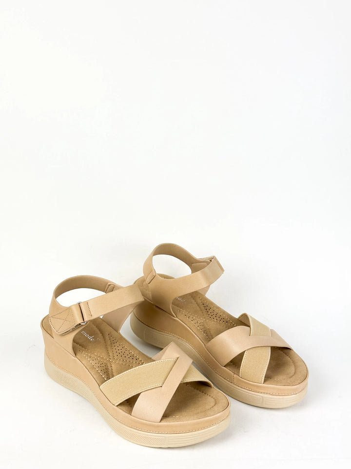SANDALES CONFORT - BEIGE