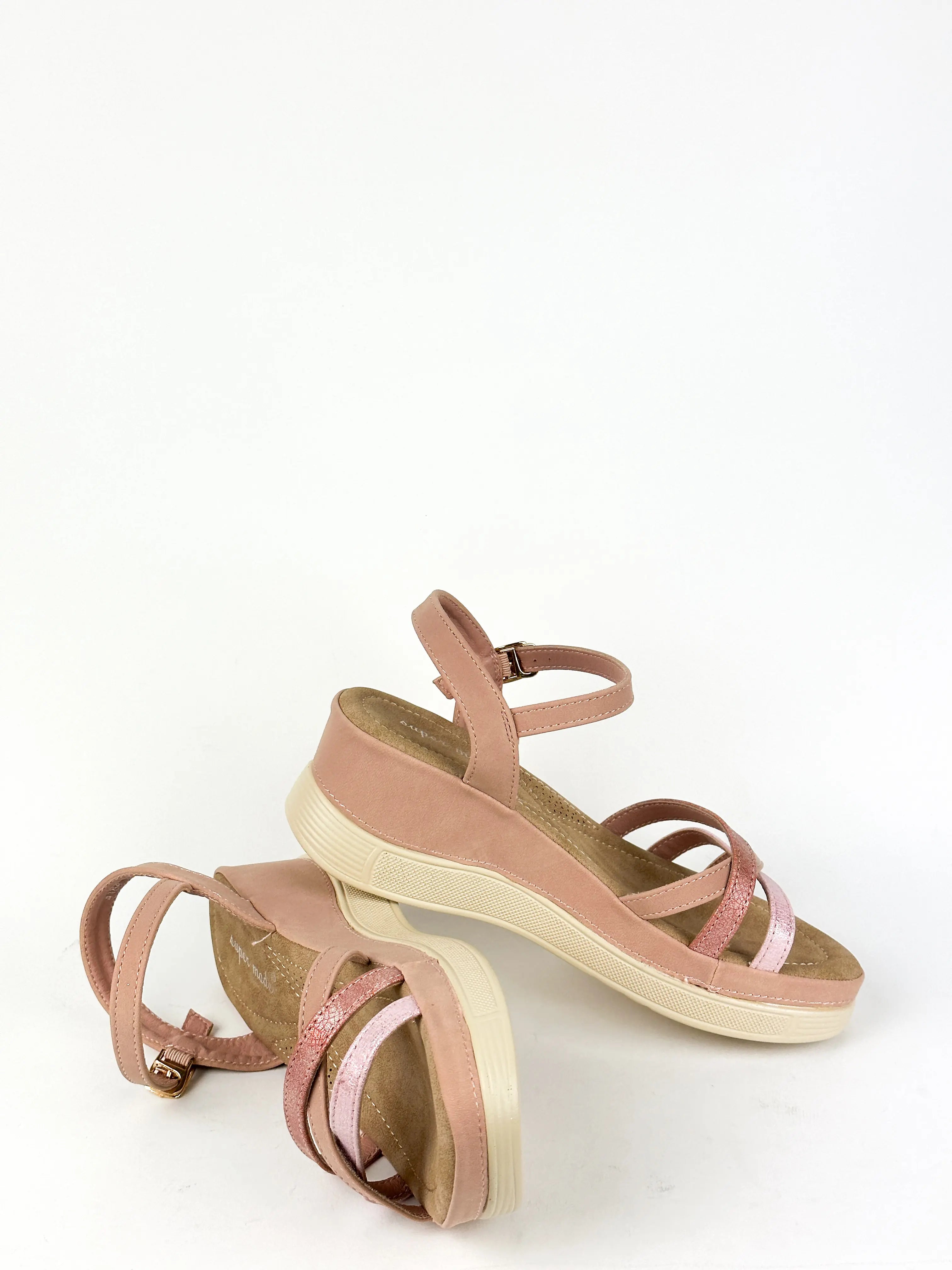 SANDALES CONFORT - ROSE