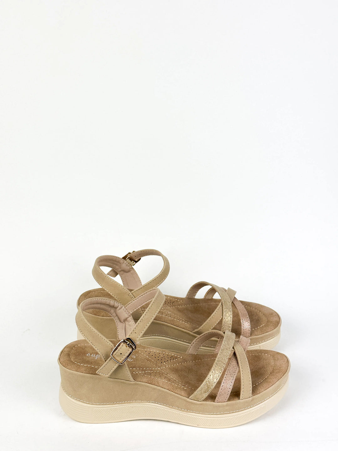 SANDALES CONFORT - BEIGE