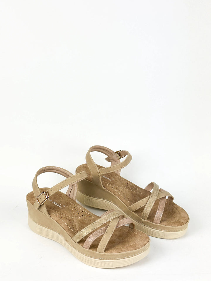 SANDALES CONFORT - BEIGE