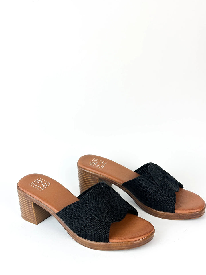 Sandales à talons - NOIR