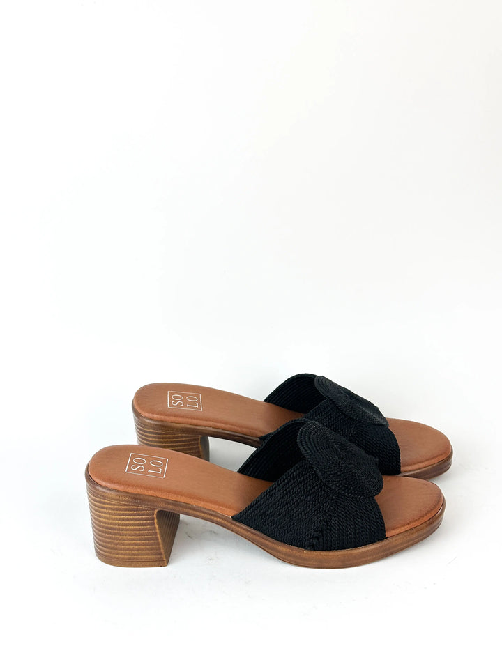 Sandales à talons - NOIR