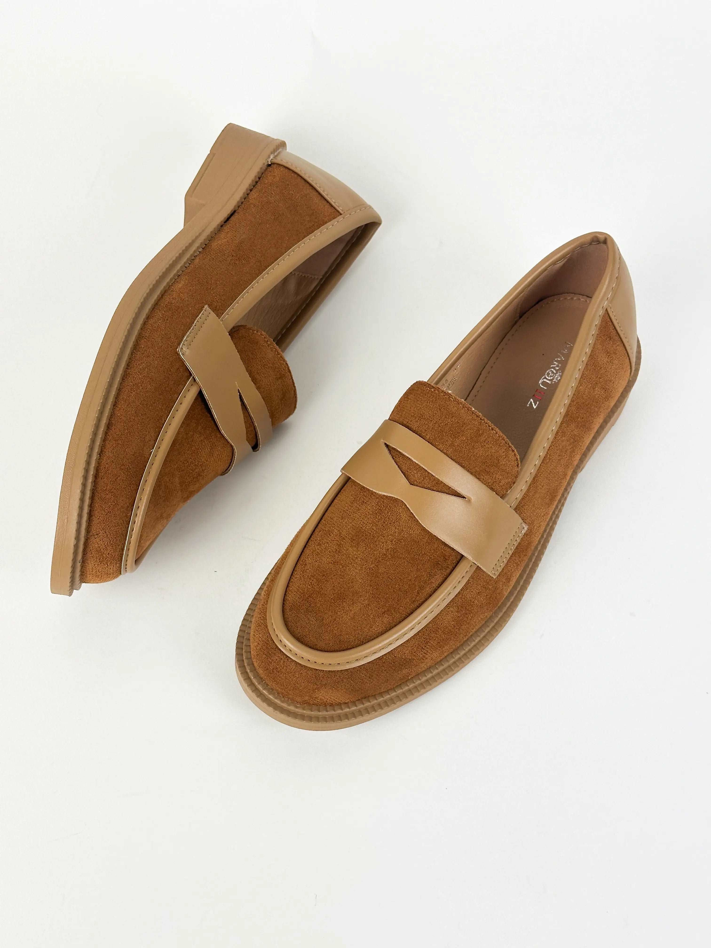 MOCASSINS TALON LÉGER - CAMEL