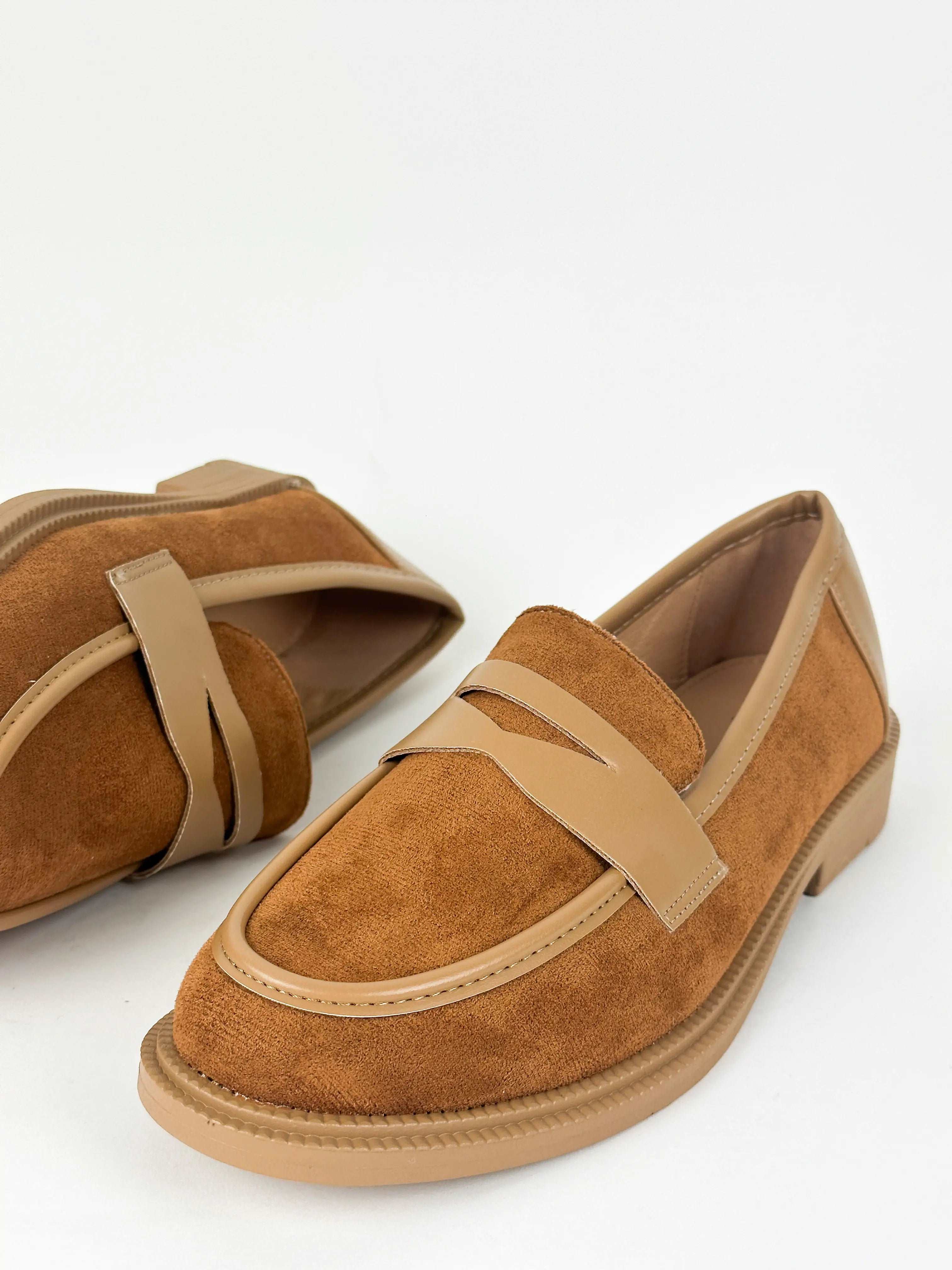 MOCASSINS TALON LÉGER - CAMEL