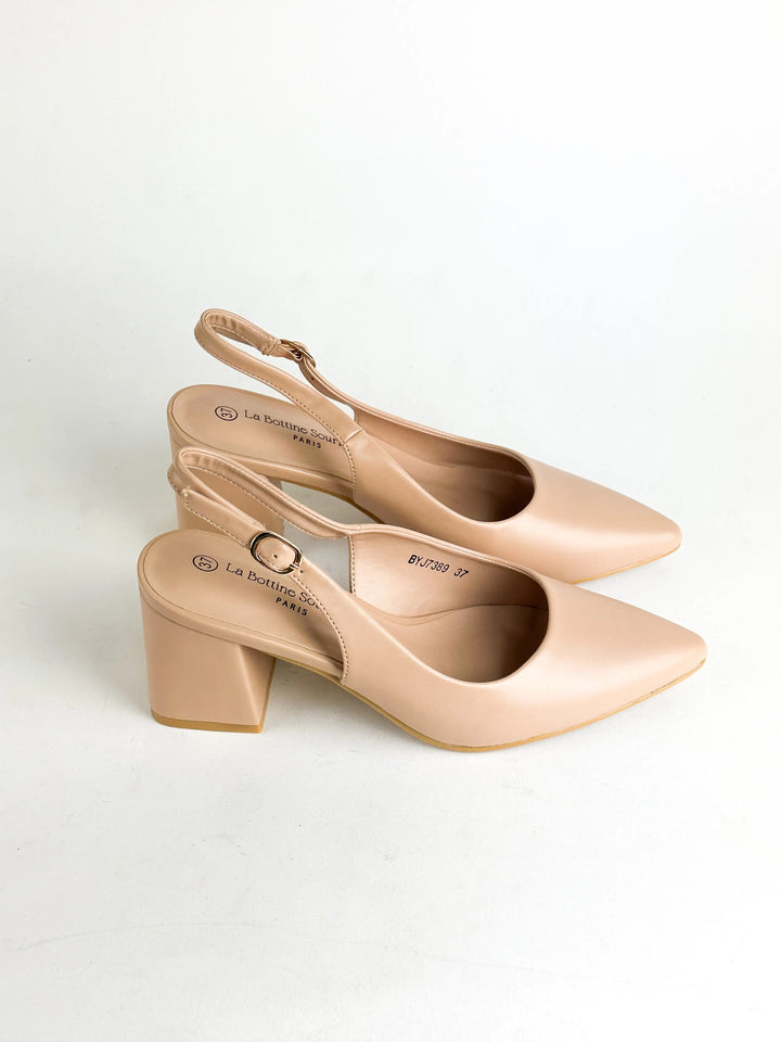 ESCARPINS BOTTINA -  NUDE
