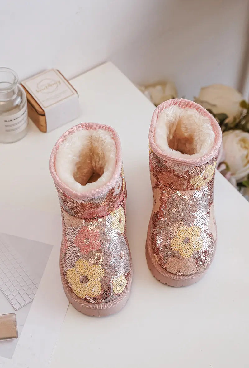 BOTTINES ENFANT - ROSE