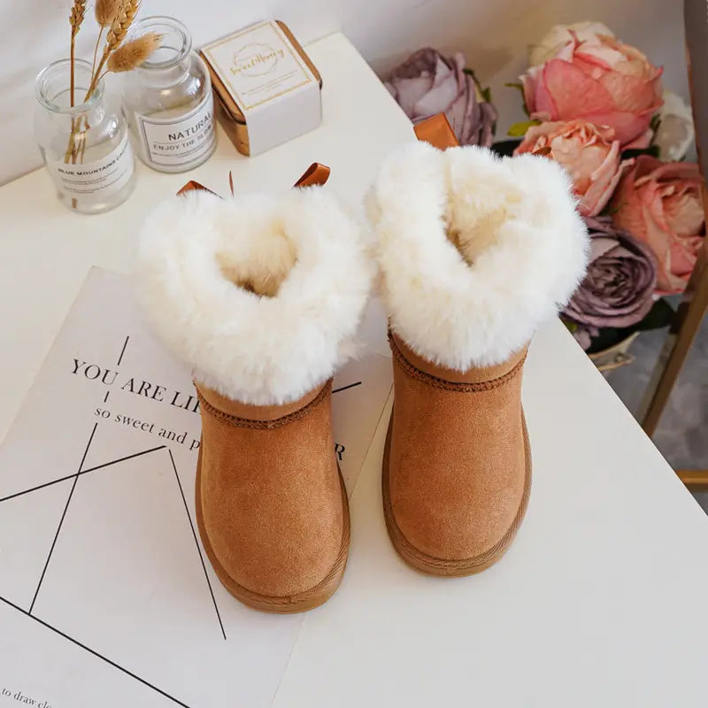 BOTTINES ENFANT - CAMEL