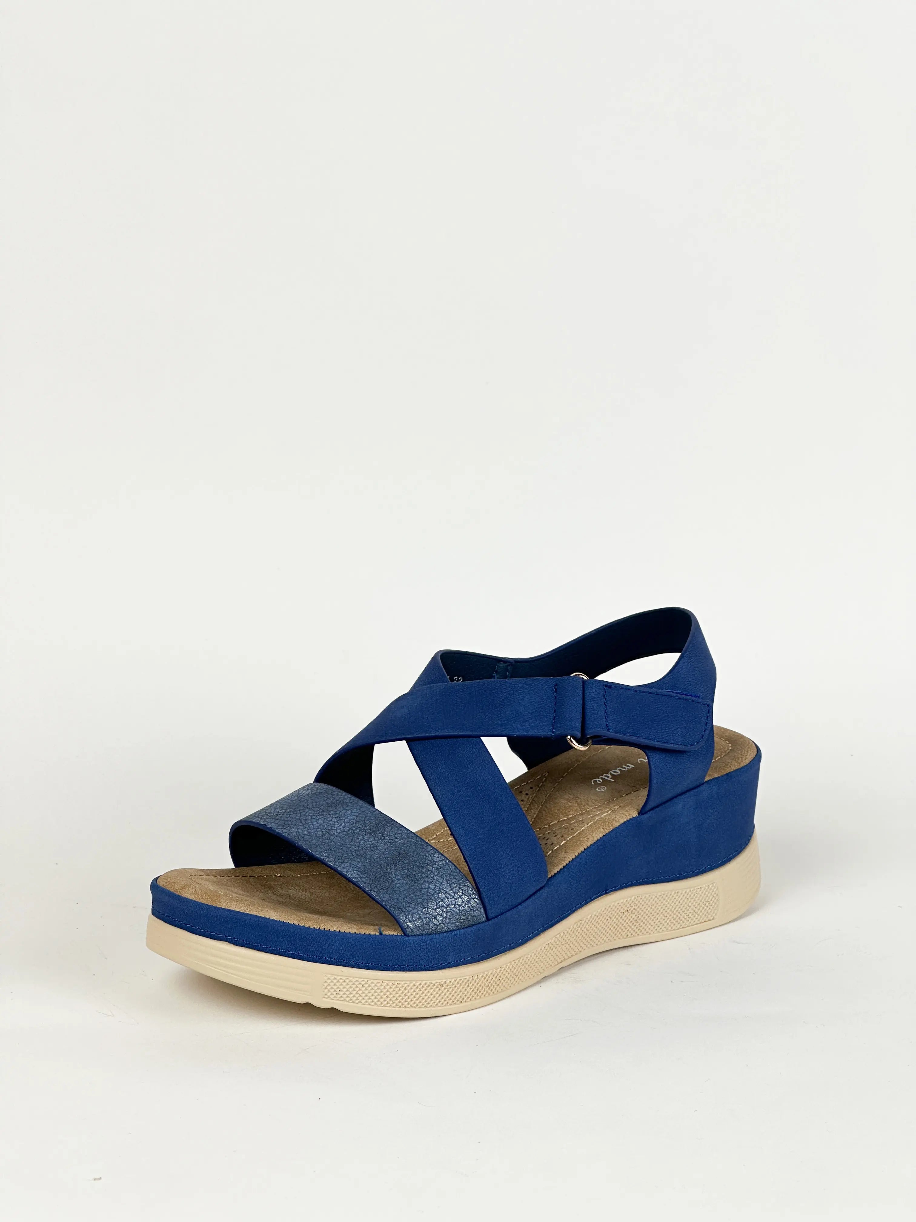 SANDALES CONFORT - BLEU