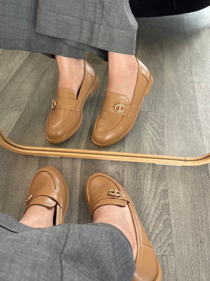 MOCASSINS TALON LÉGER -D-BEIGE