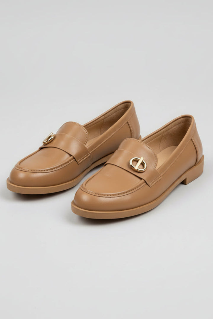 MOCASSINS TALON LÉGER -D-BEIGE