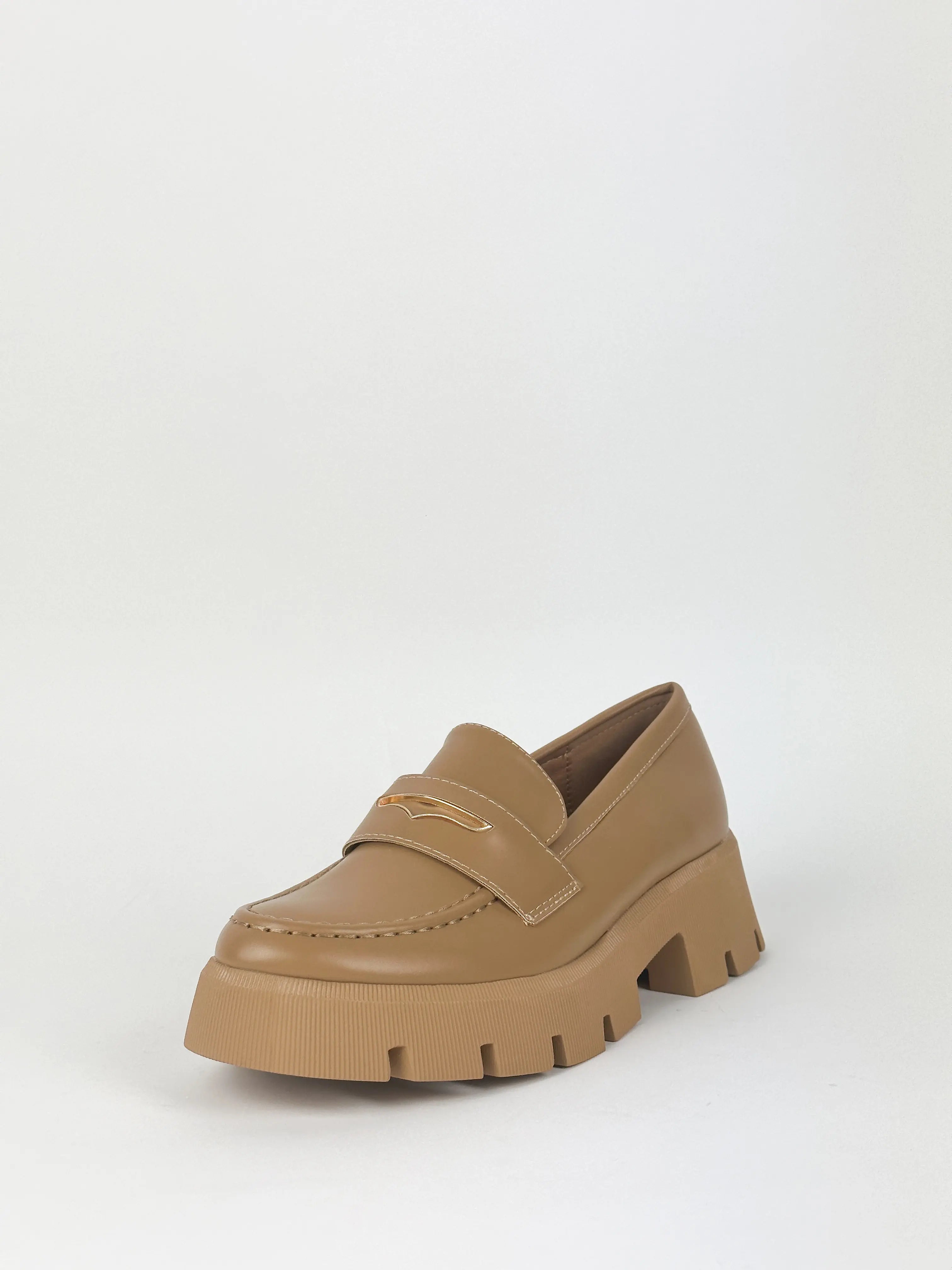 MOCASSIN PLATEFORME - CAMEL