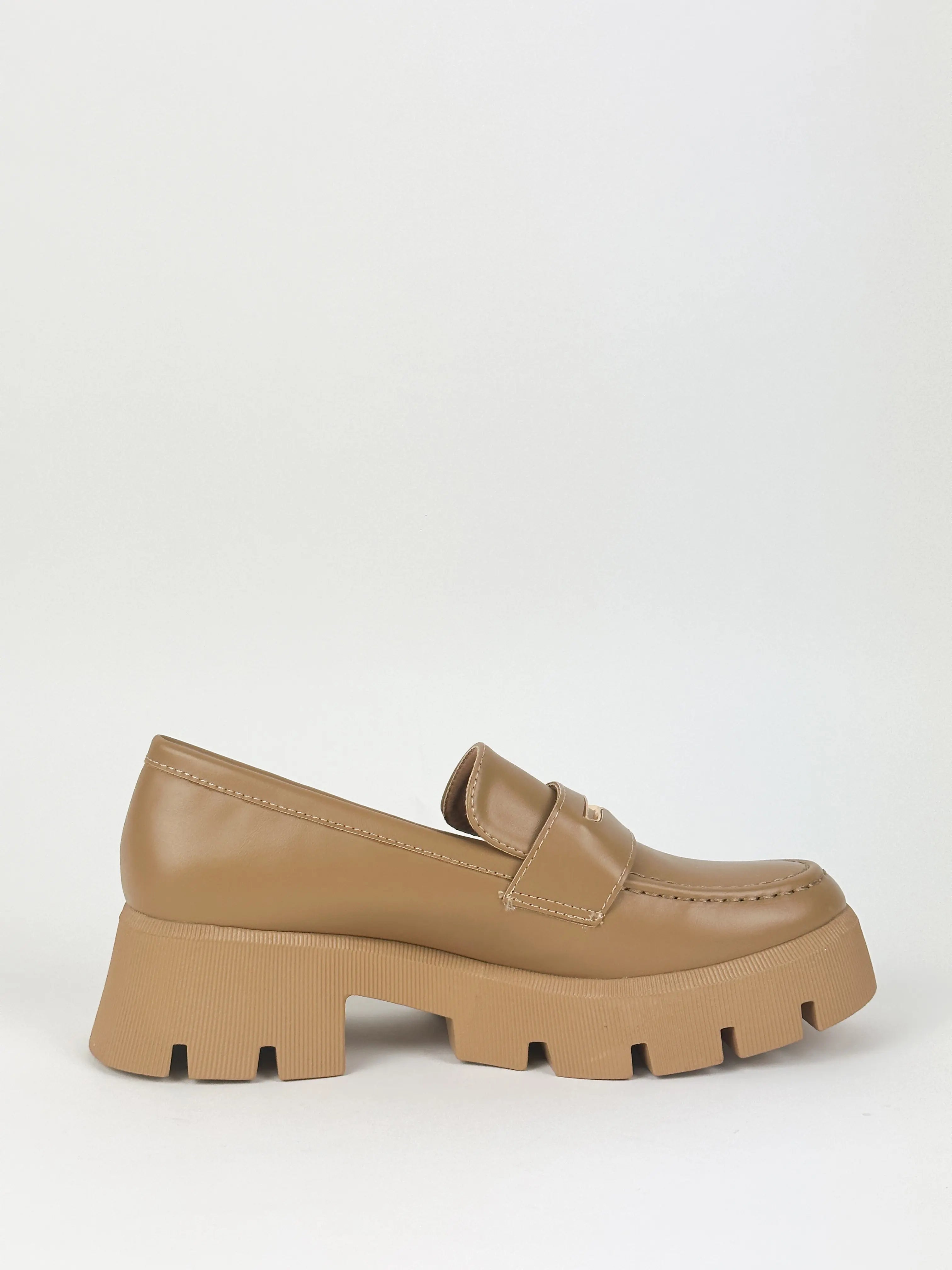 MOCASSIN PLATEFORME - CAMEL