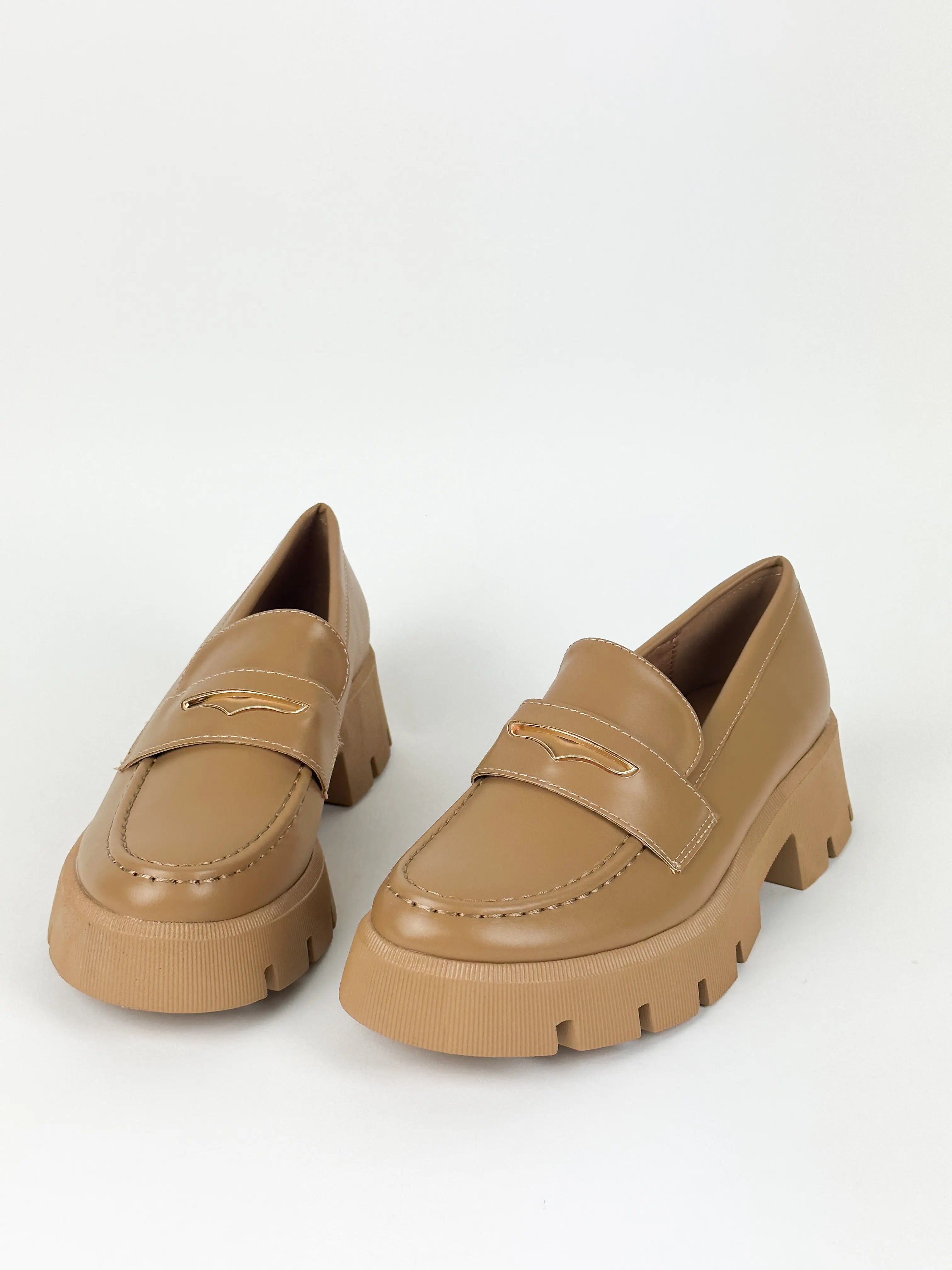 MOCASSIN PLATEFORME - CAMEL