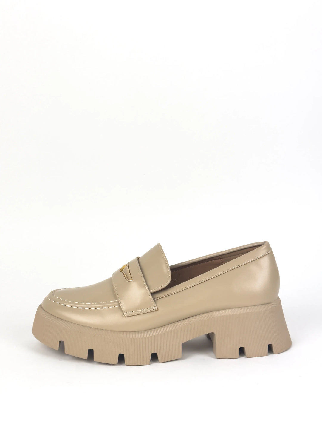 MOCASSIN PLATEFORME - BEIGE