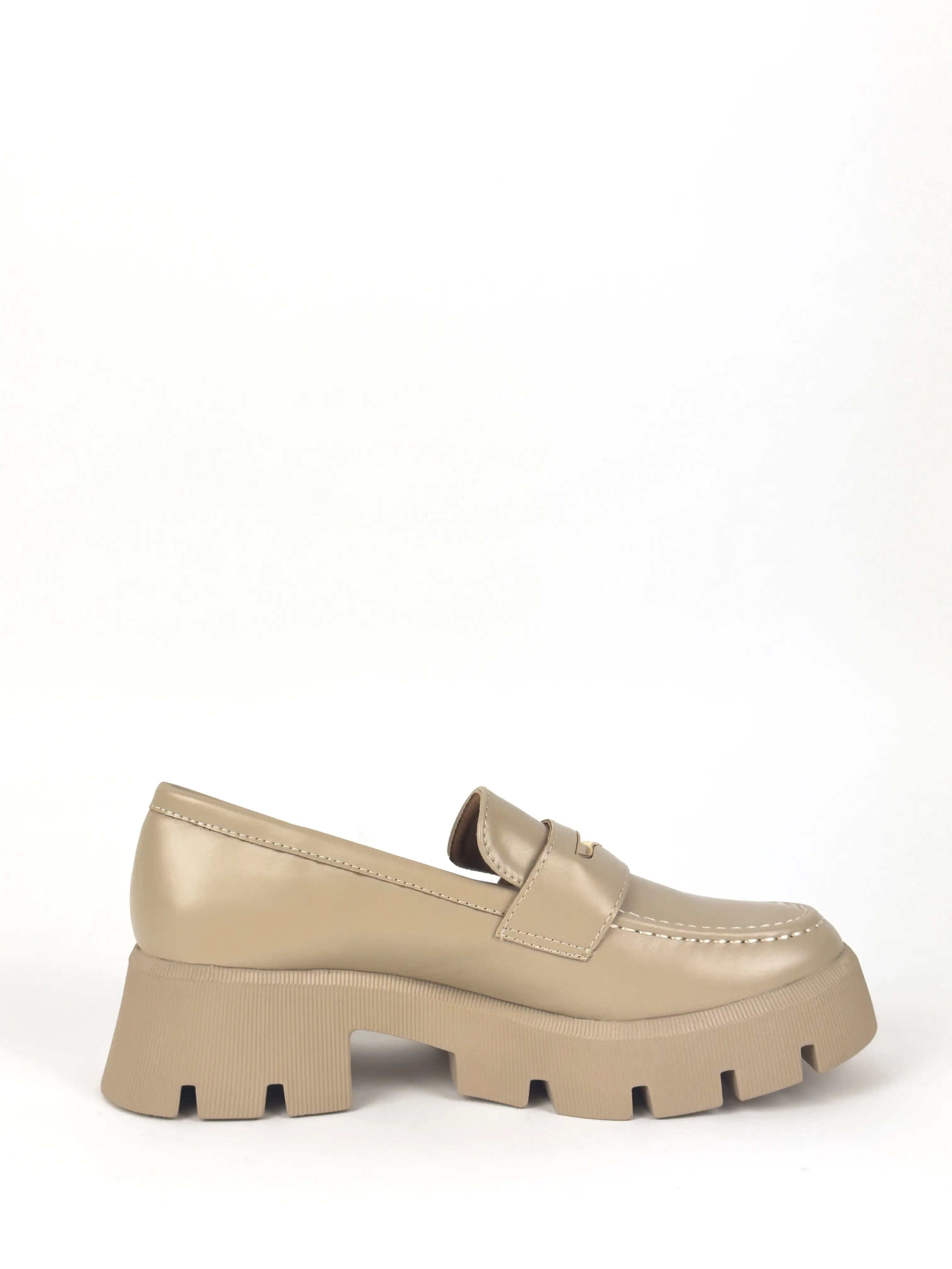 MOCASSIN PLATEFORME - BEIGE