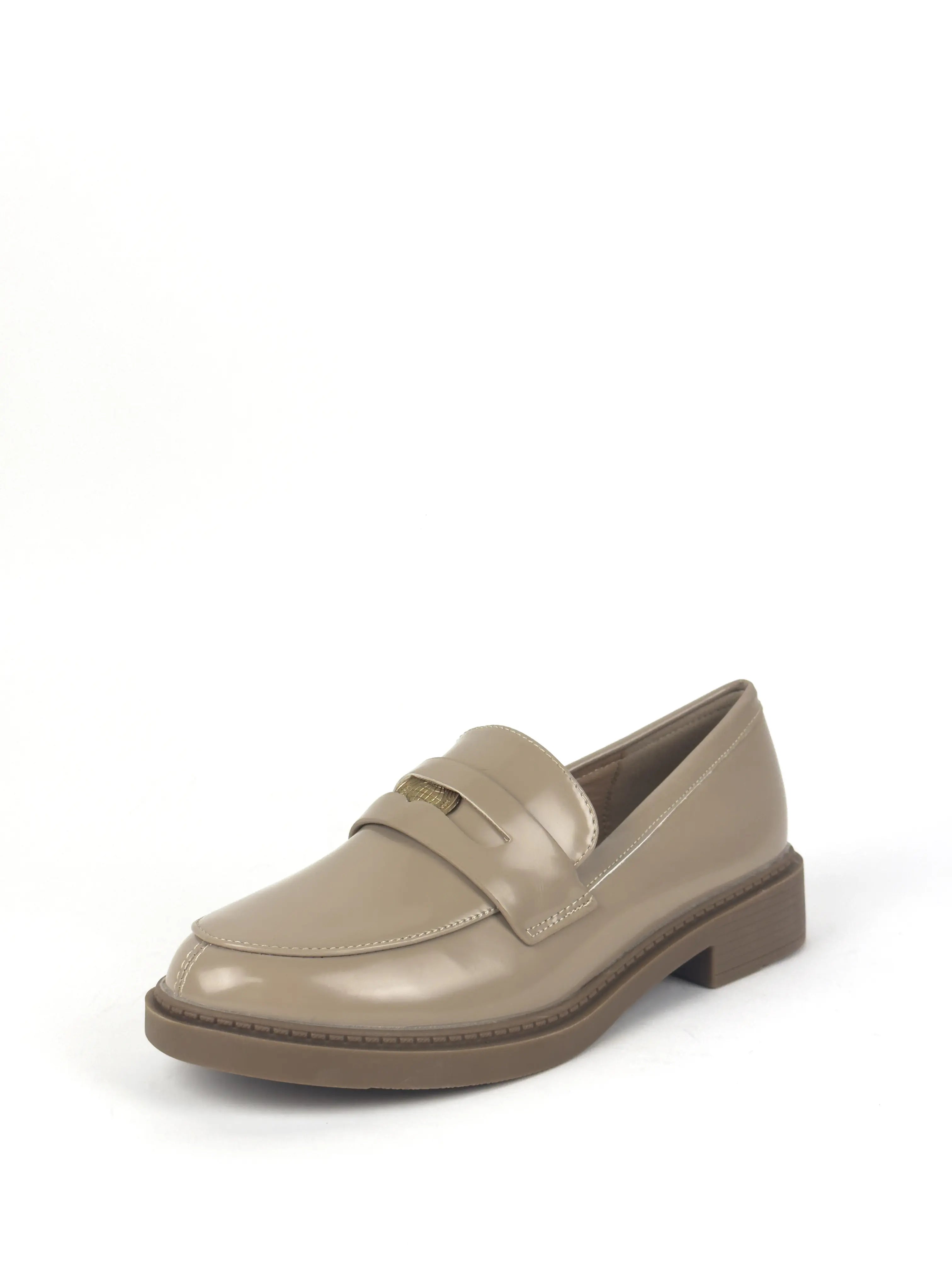 MOCASSINS VERNIS - BEIGE