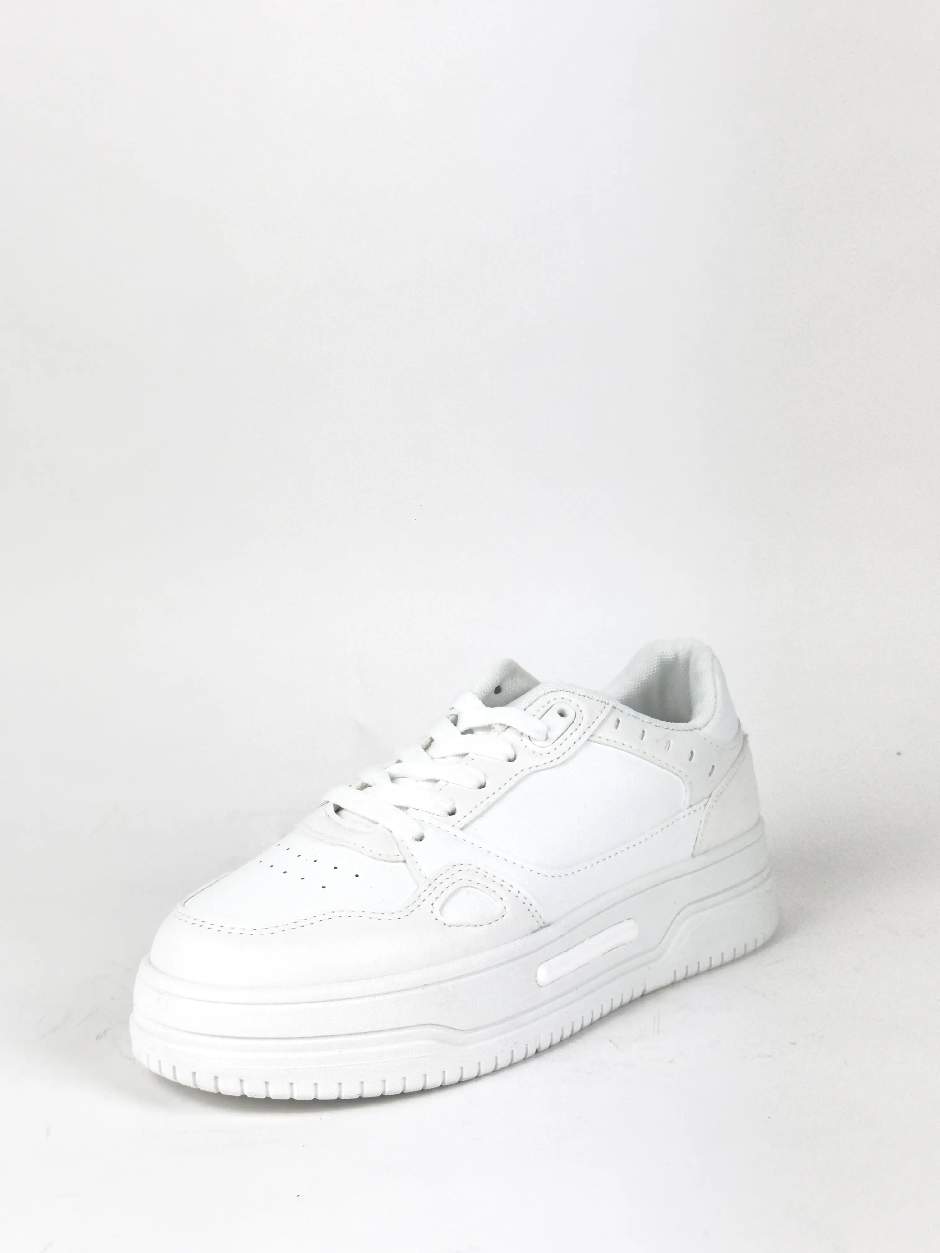 BASKETS STYLE TENNIS - BLANC