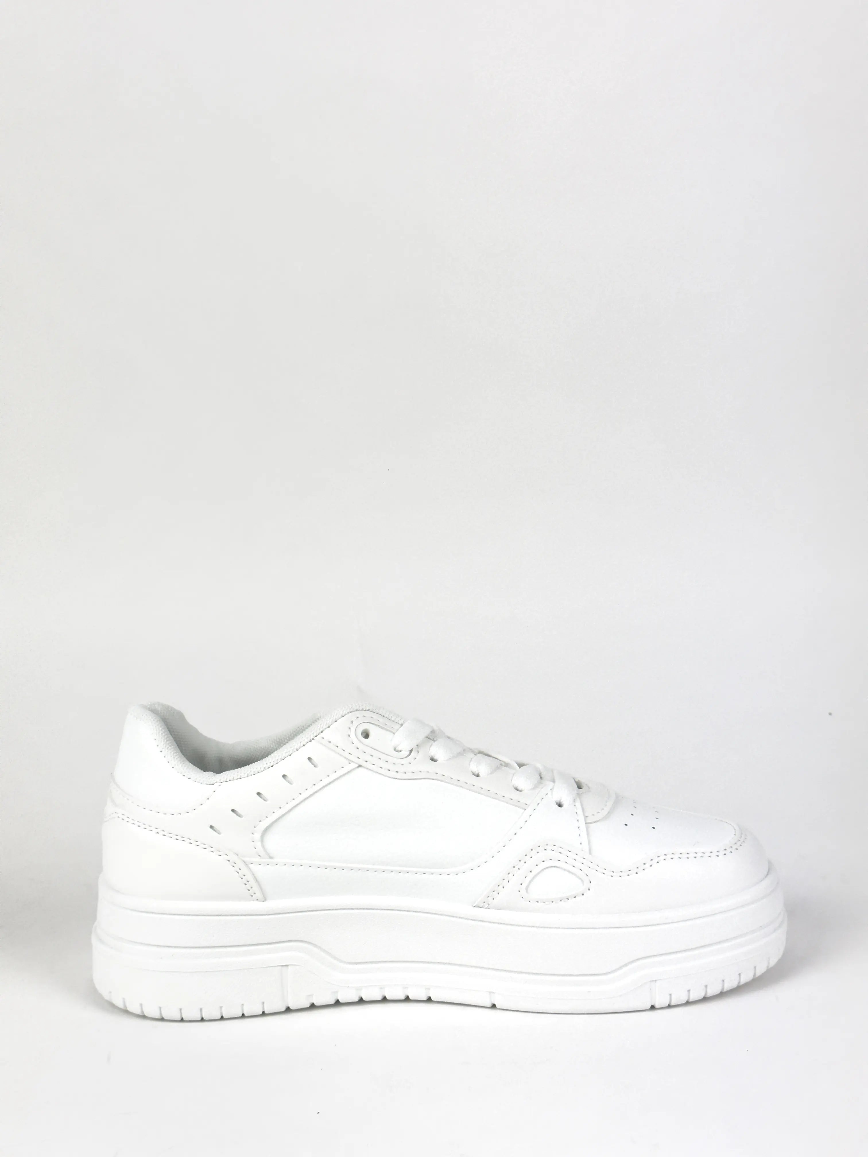 BASKETS STYLE TENNIS - BLANC