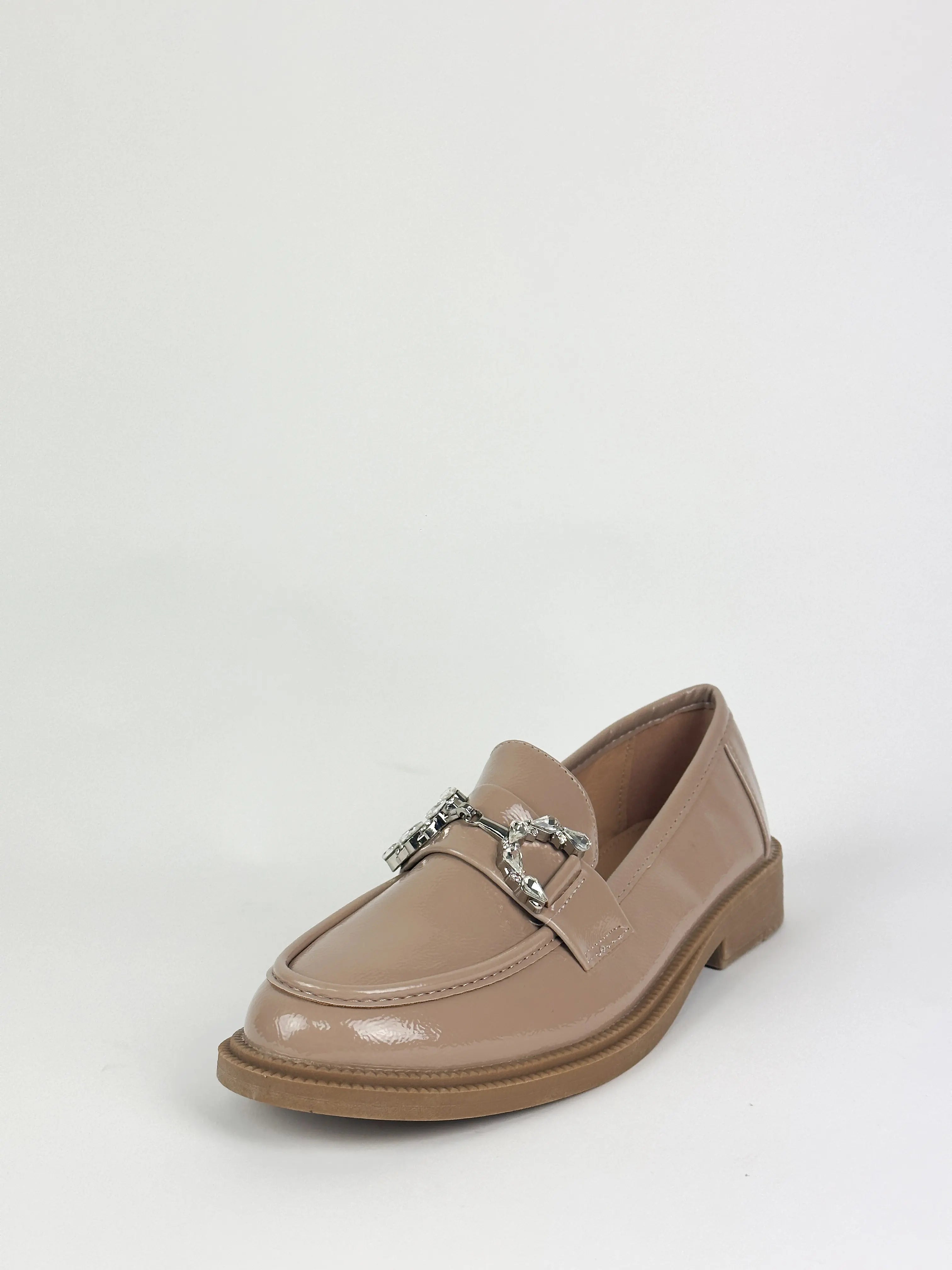 MOCASSINS VERNIS - BEIGE