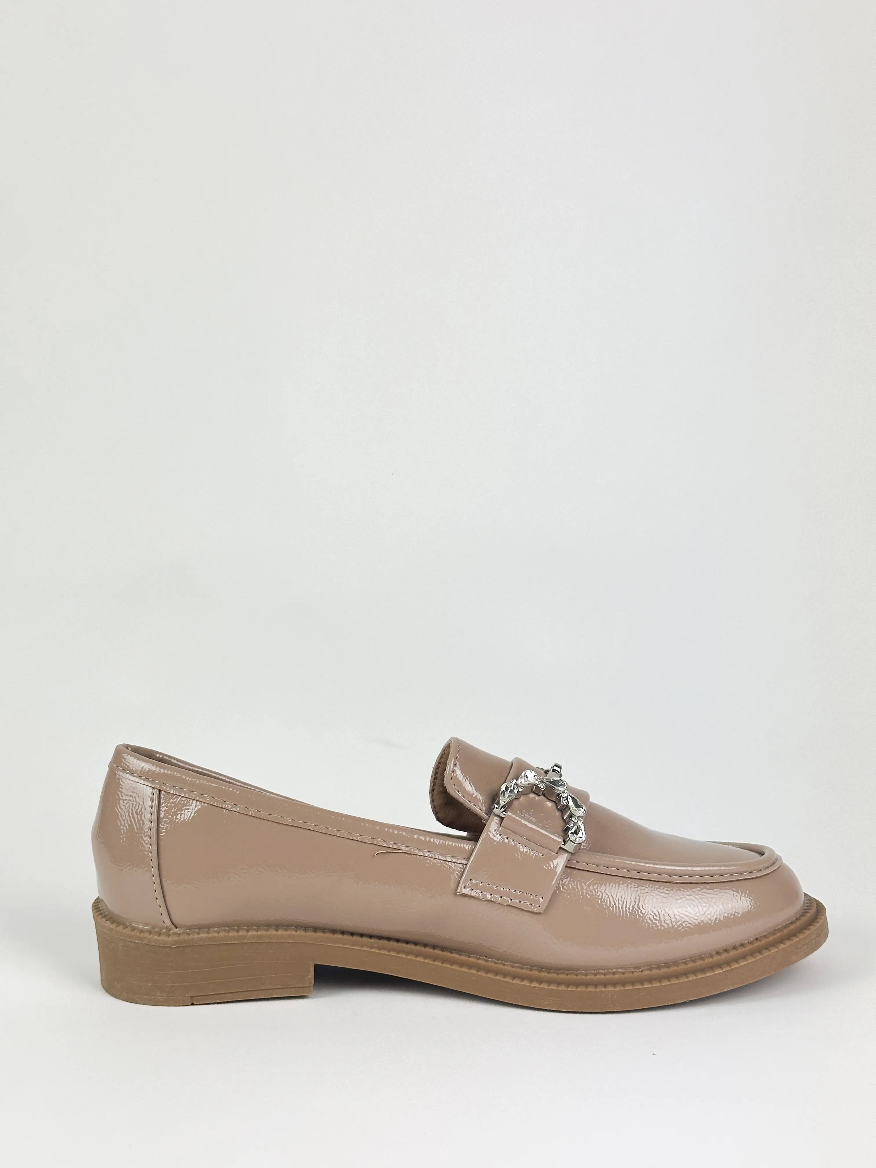 MOCASSINS VERNIS - BEIGE