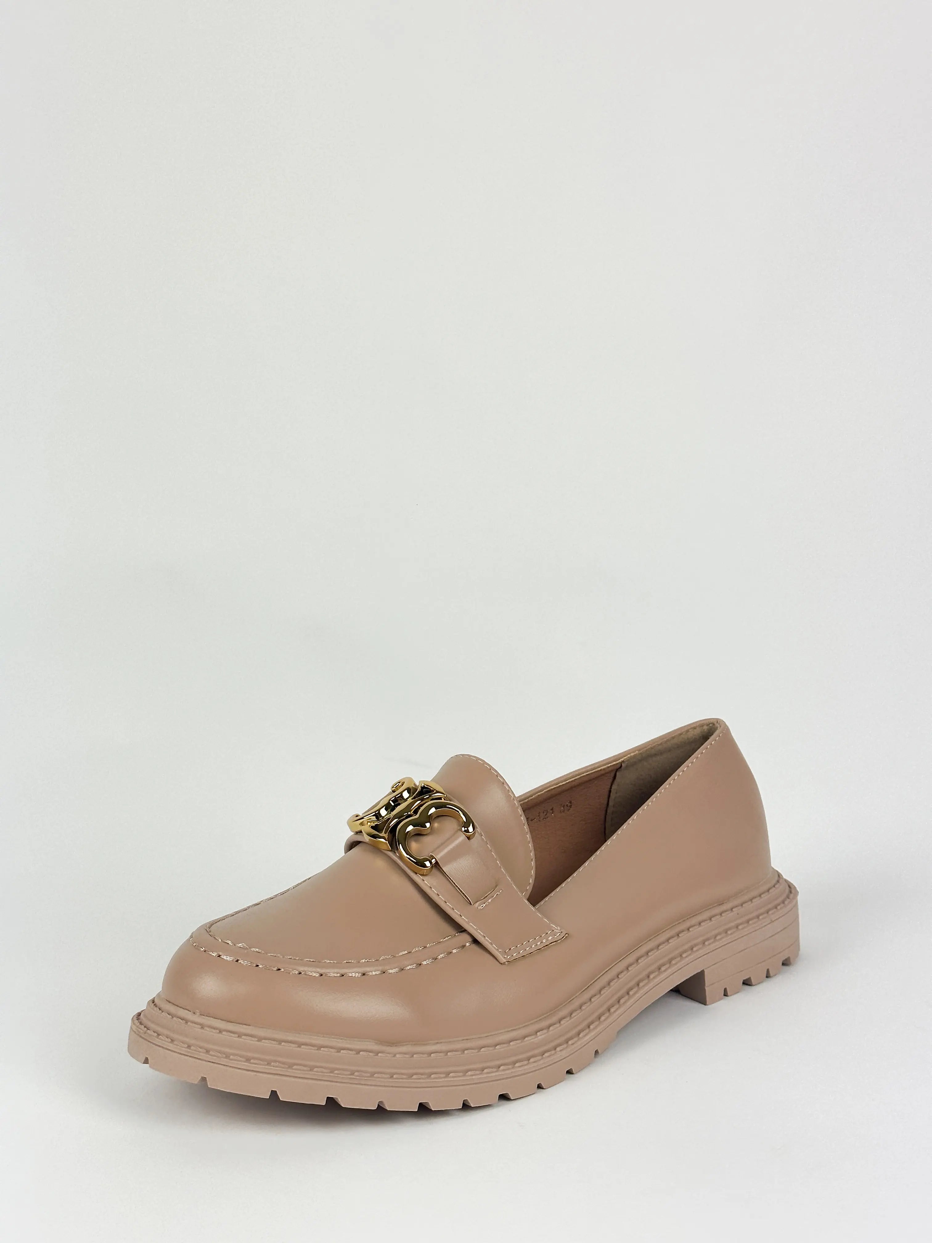 MOCASSINS EN CUIR - BEIGE