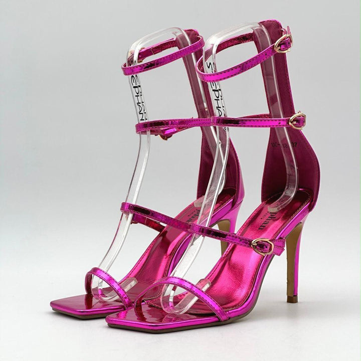 Sandales Transparent - FUCHSIA