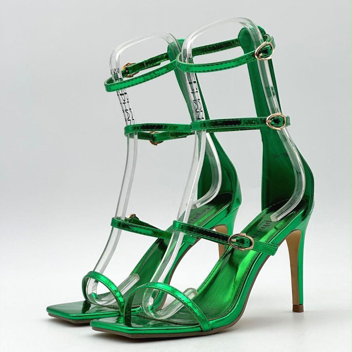 Sandales Transparent - VERT