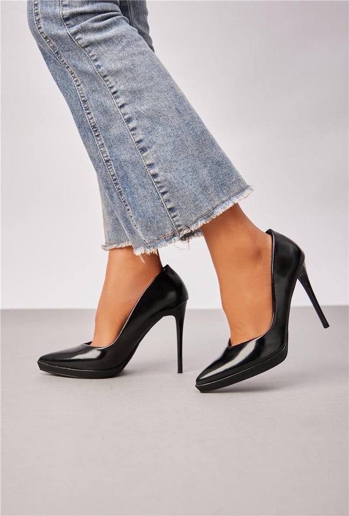 ESCARPINS A TALONS - NOIR