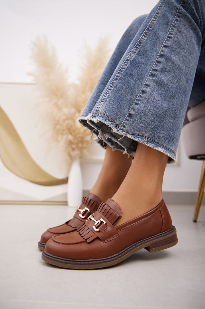 MOCASSINS TALON LÉGER -CAMEL