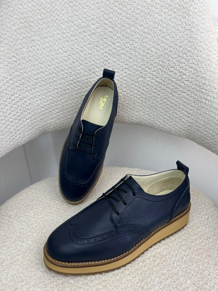 DERBIES MDM SIGNATURE - bleu marine
