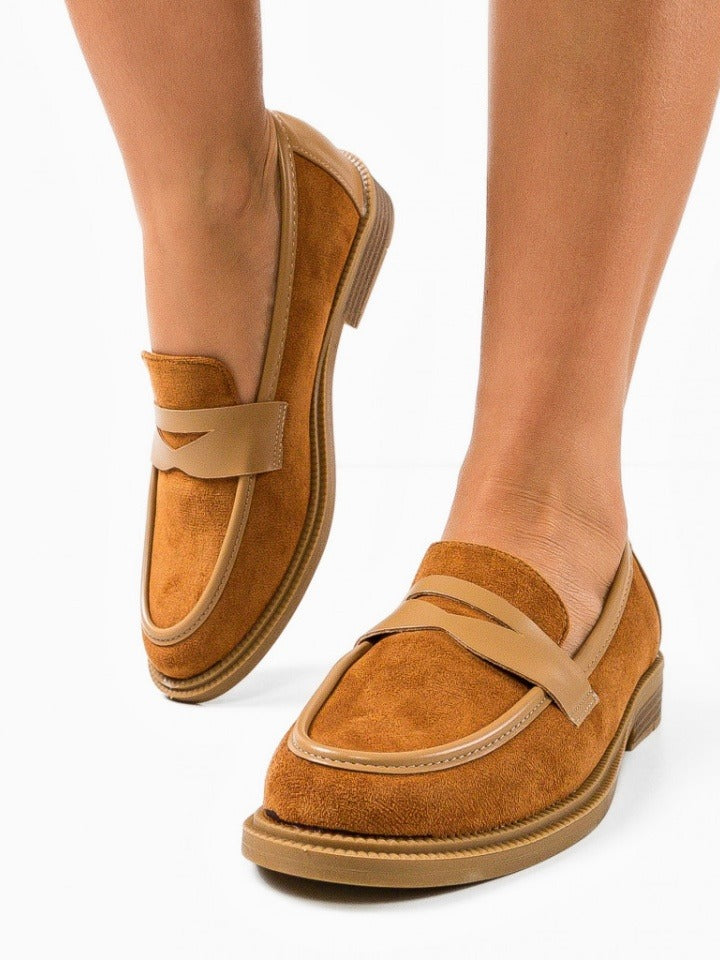 MOCASSINS TALON LÉGER - CAMEL