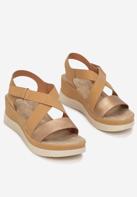 SANDALES CONFORT - CAMEL