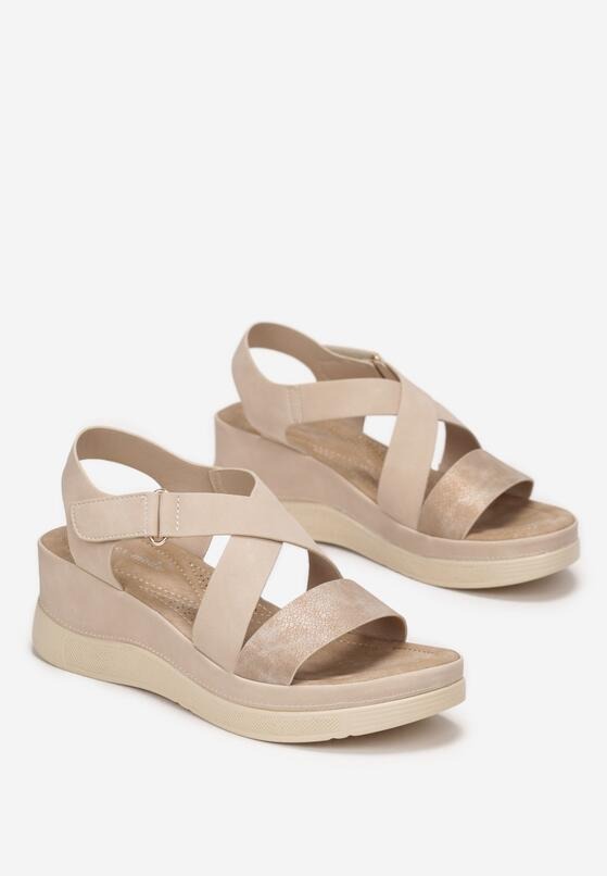 SANDALES CONFORT - BEIGE