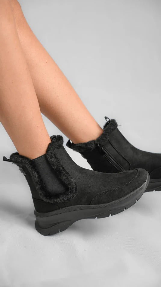 bottines fourrées - NOIR
