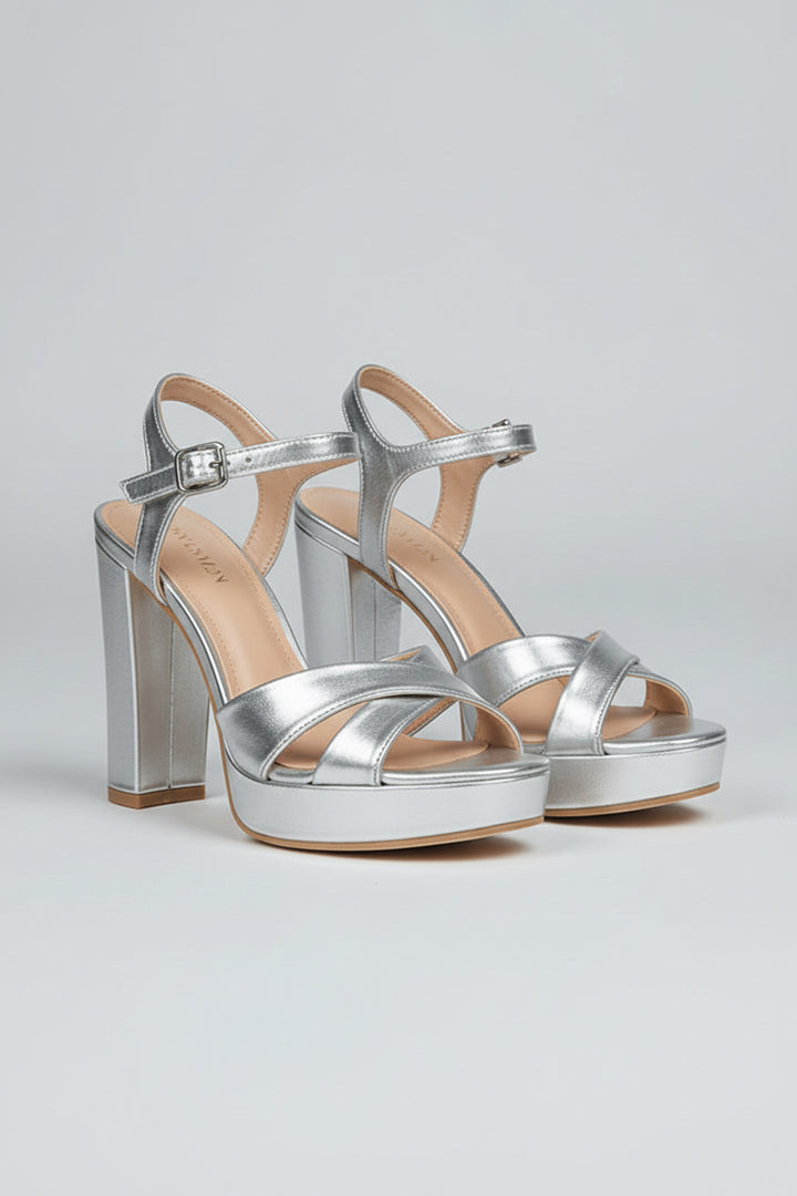 SANDALES SOIRÉE-SILVER