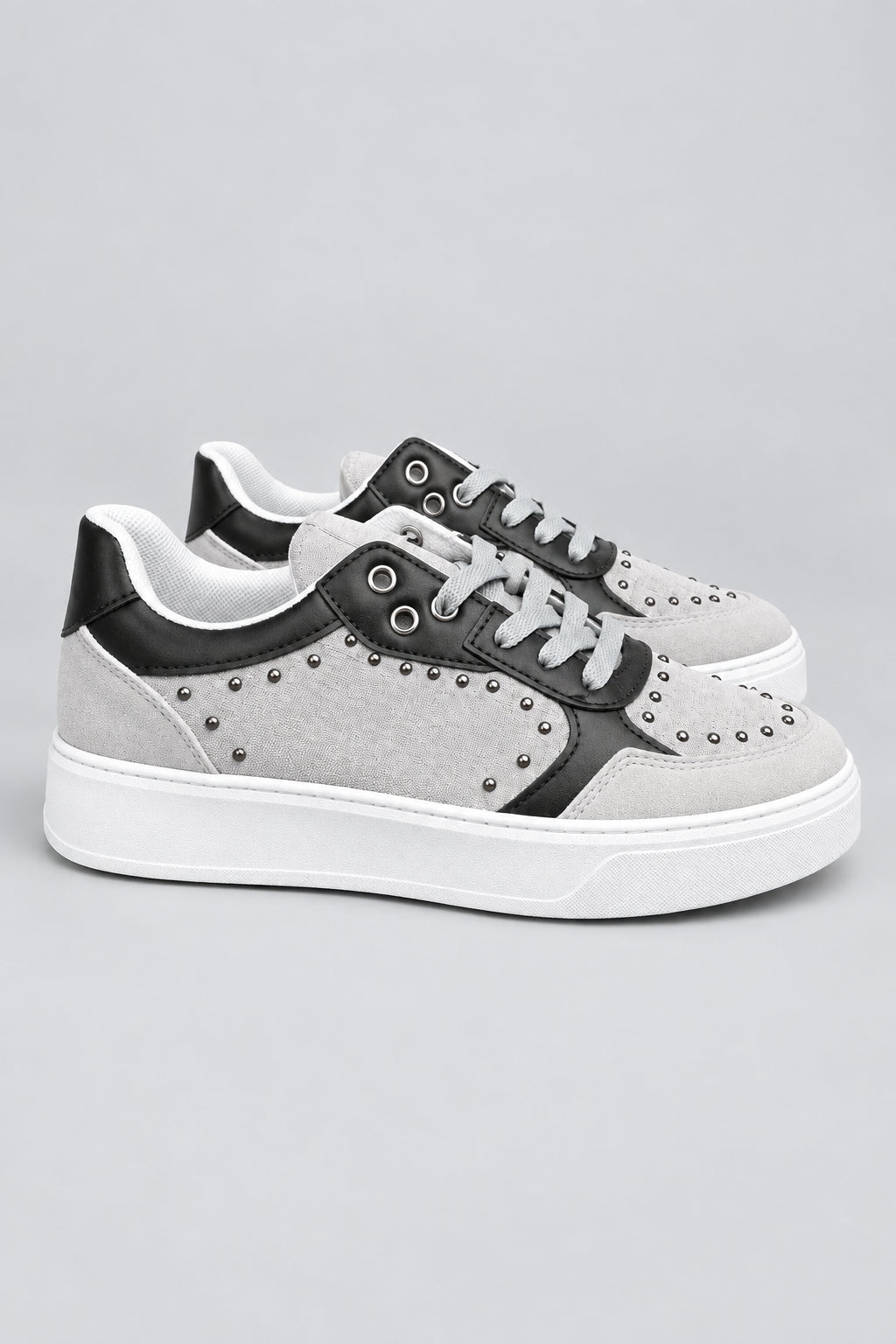 Basket Suède Plateforme - GREY