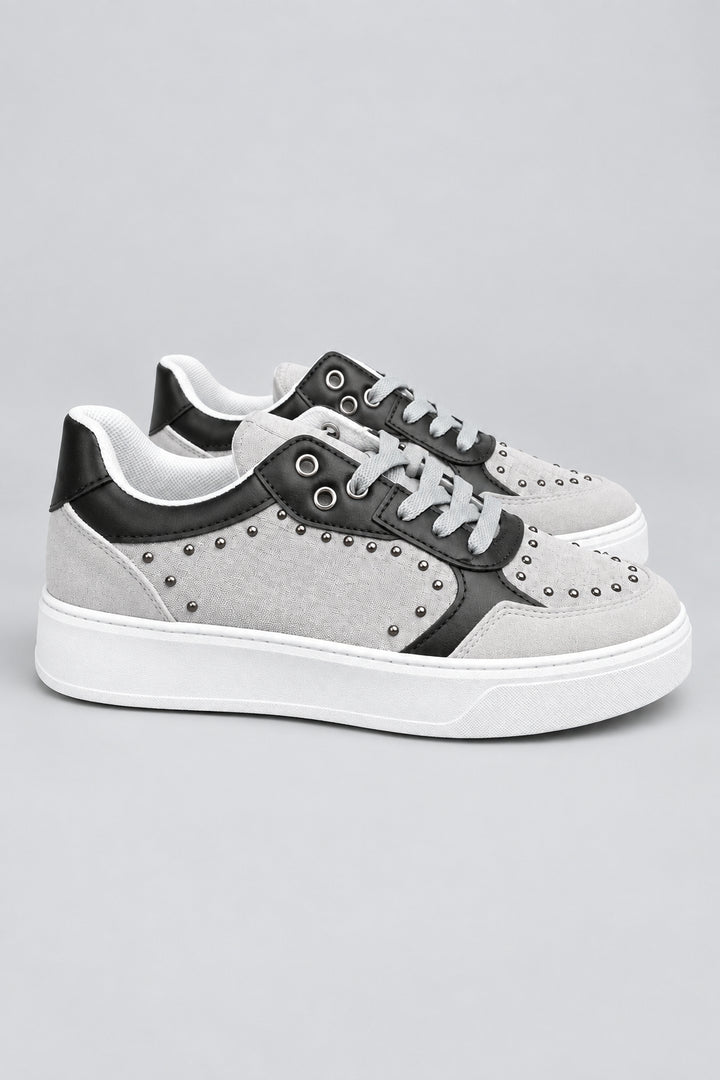 Basket Suède Plateforme - GREY