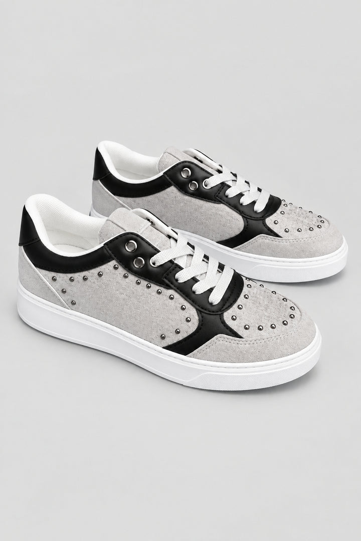 Basket Suède Plateforme - GREY