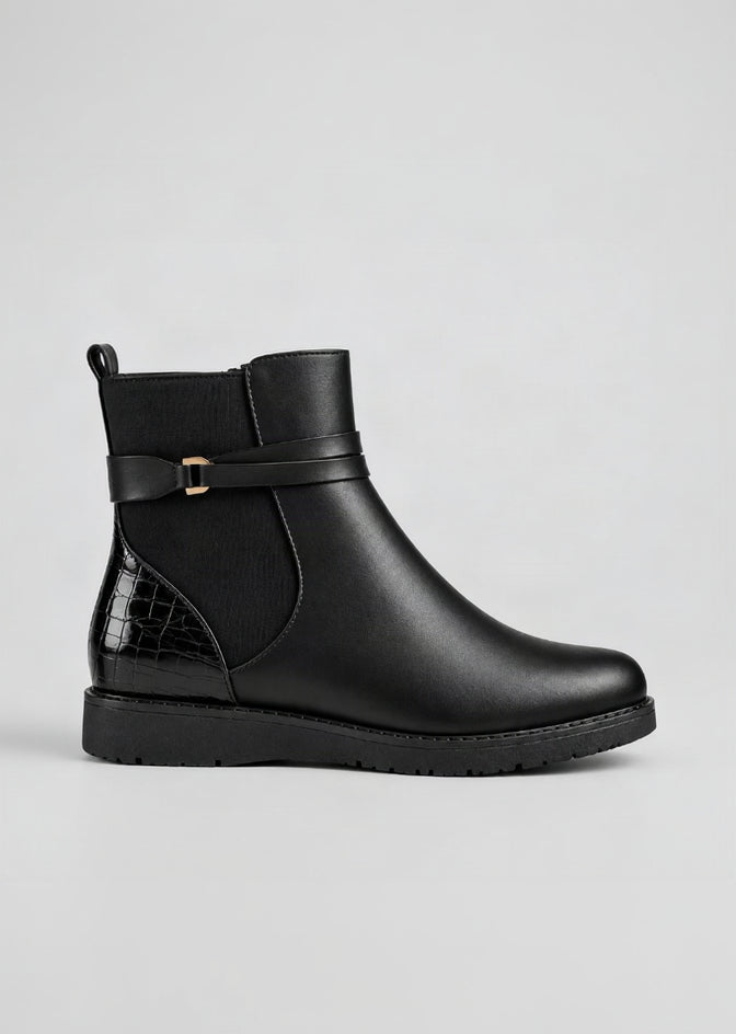 Bottine Plateforme - NOIR