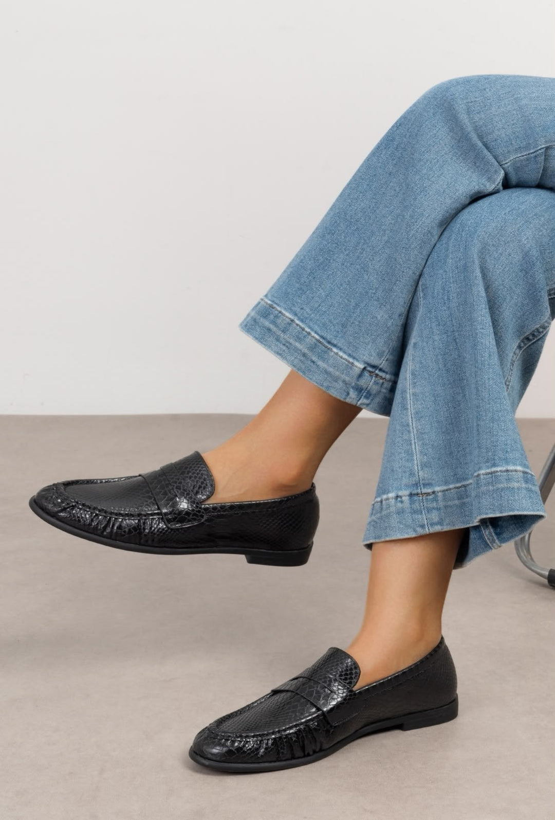 Mocassin Texturé - NOIR