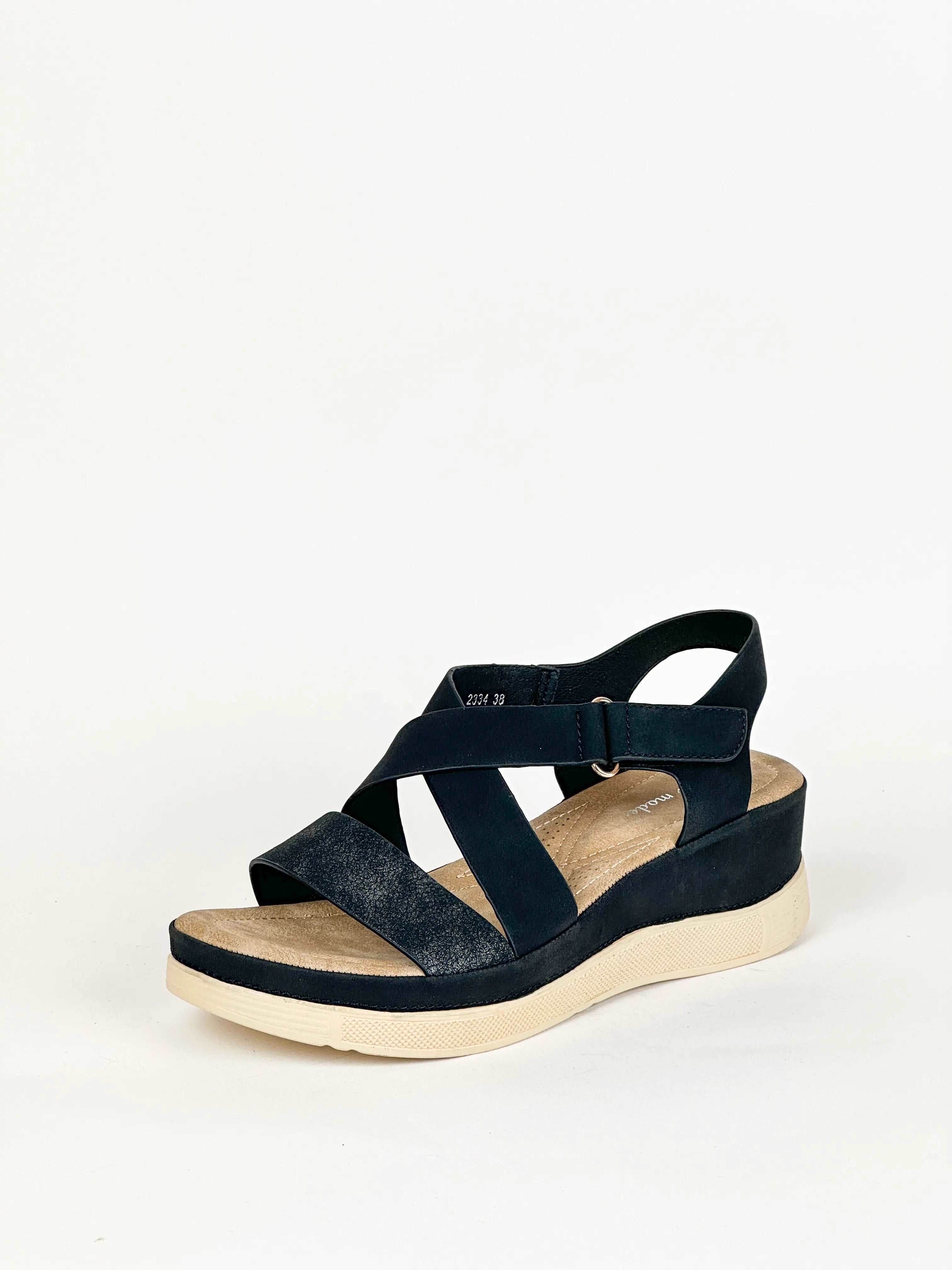 SANDALES CONFORT - NOIR