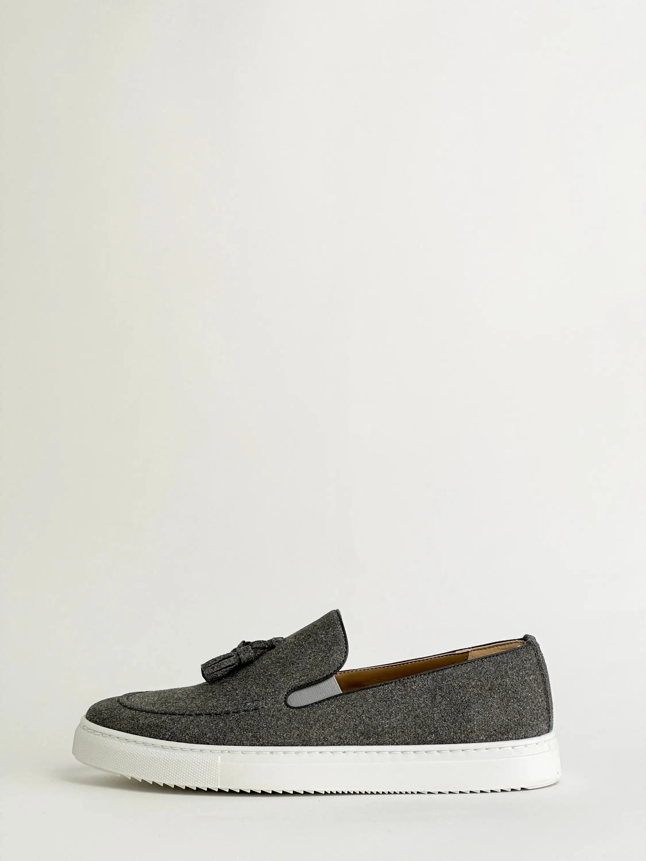 MOCASSIN EN DAIM - GRIS