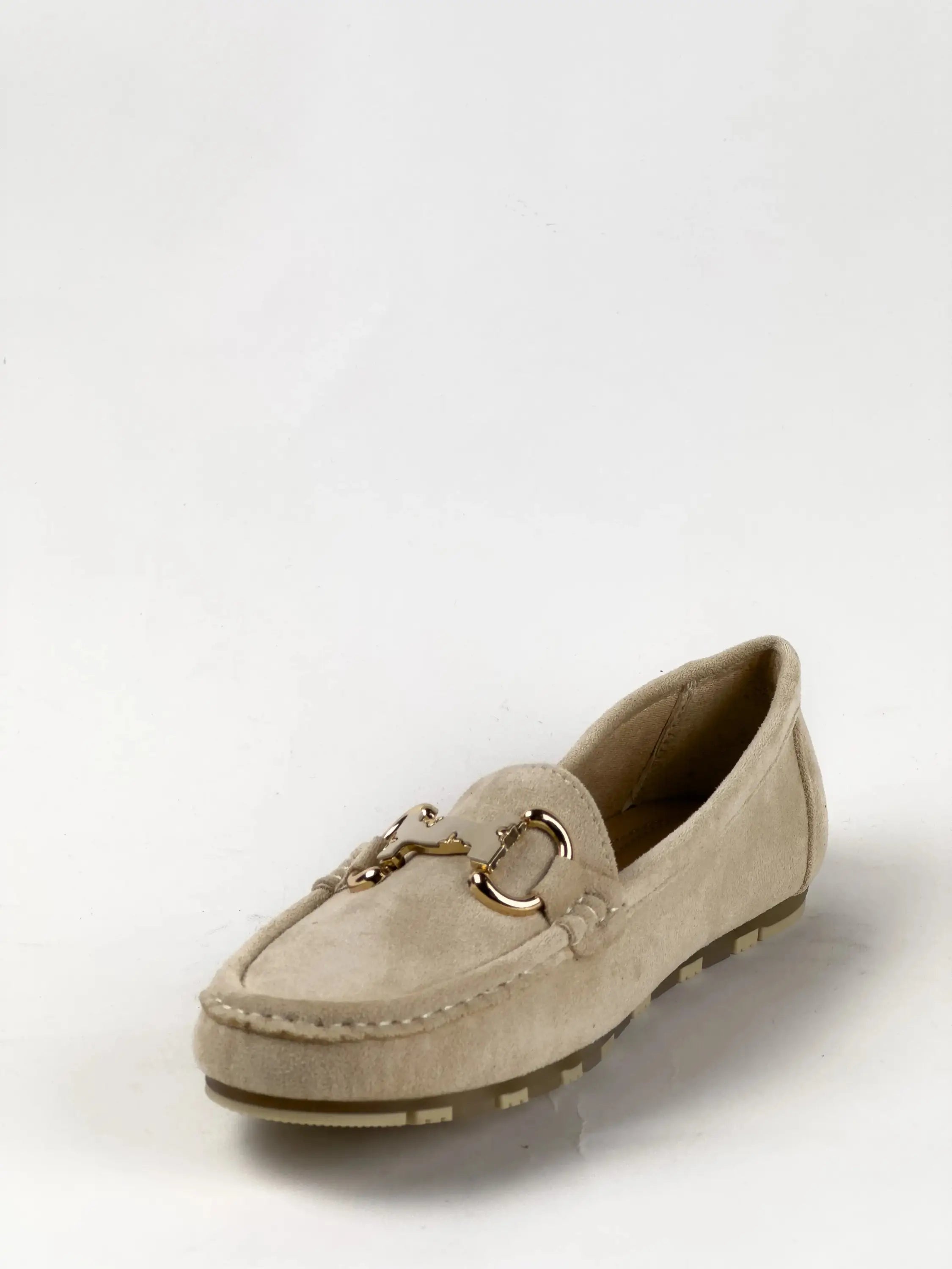 MOCASSINS CONFORT EN DAIM - BEIGE - MULES