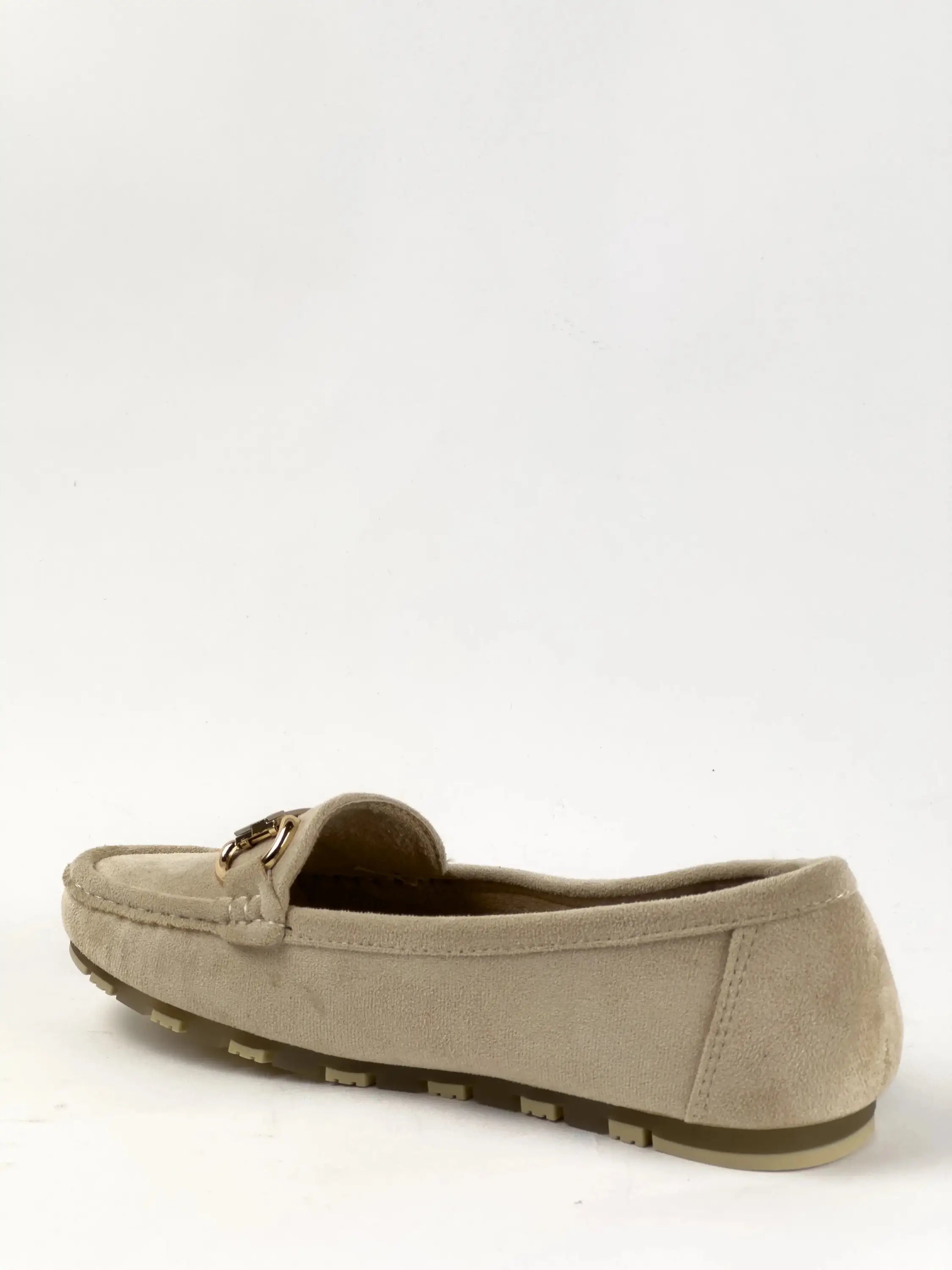 MOCASSINS CONFORT EN DAIM - BEIGE - MULES