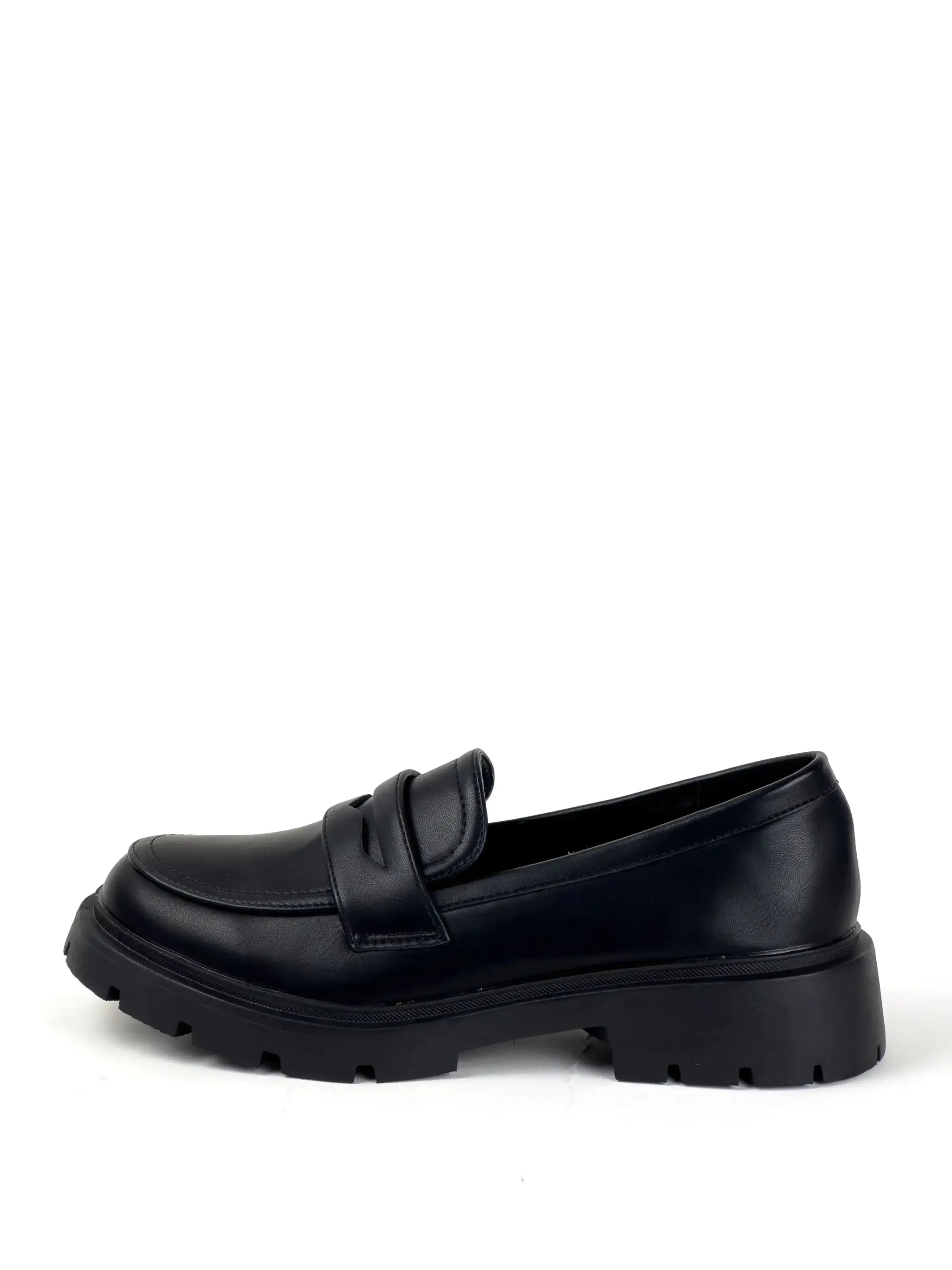 MOCASSINS PLATEFORME - NOIR - MOCASSINS