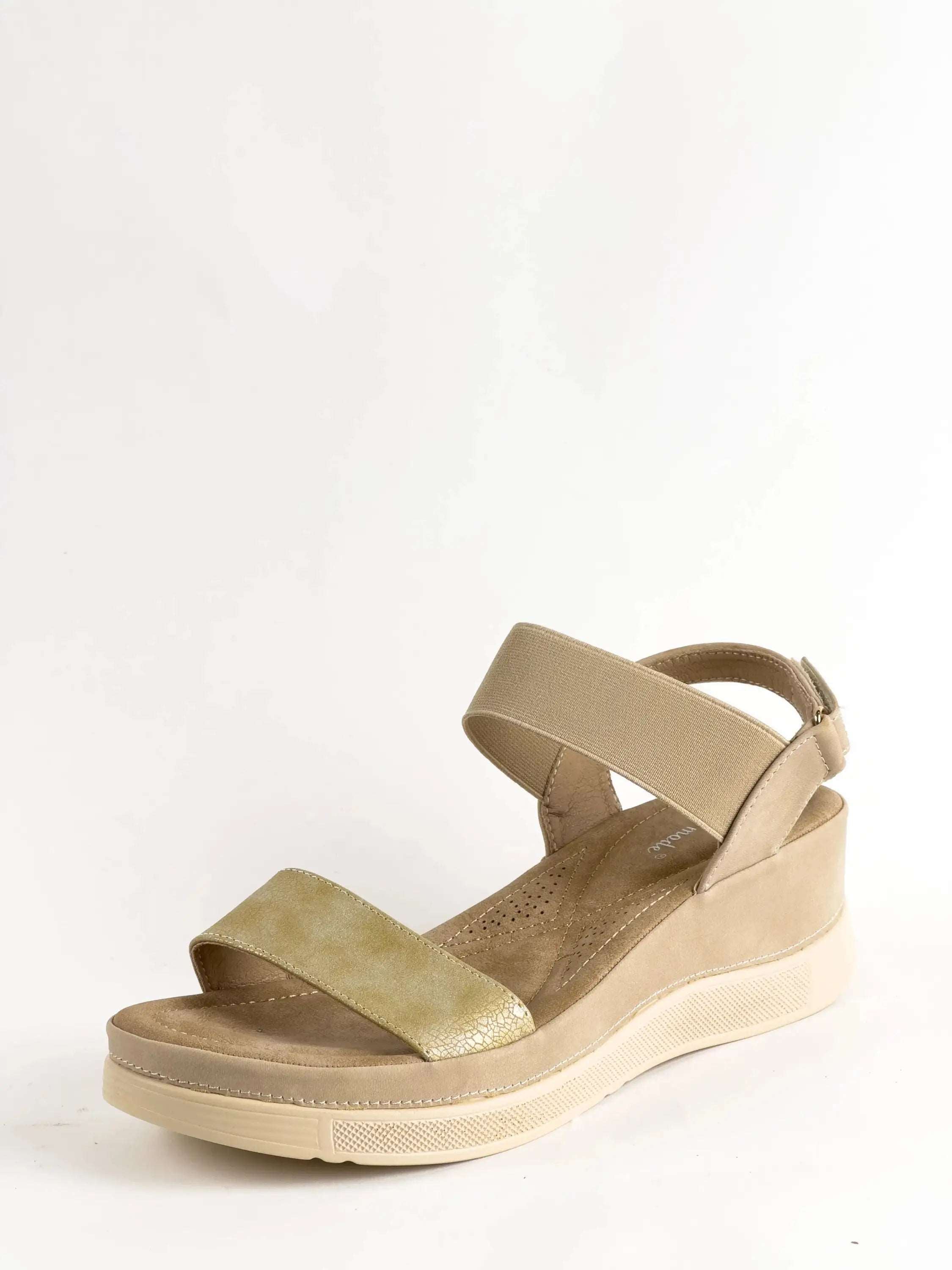 SANDALES CONFORT - BEIGE - CONFORT