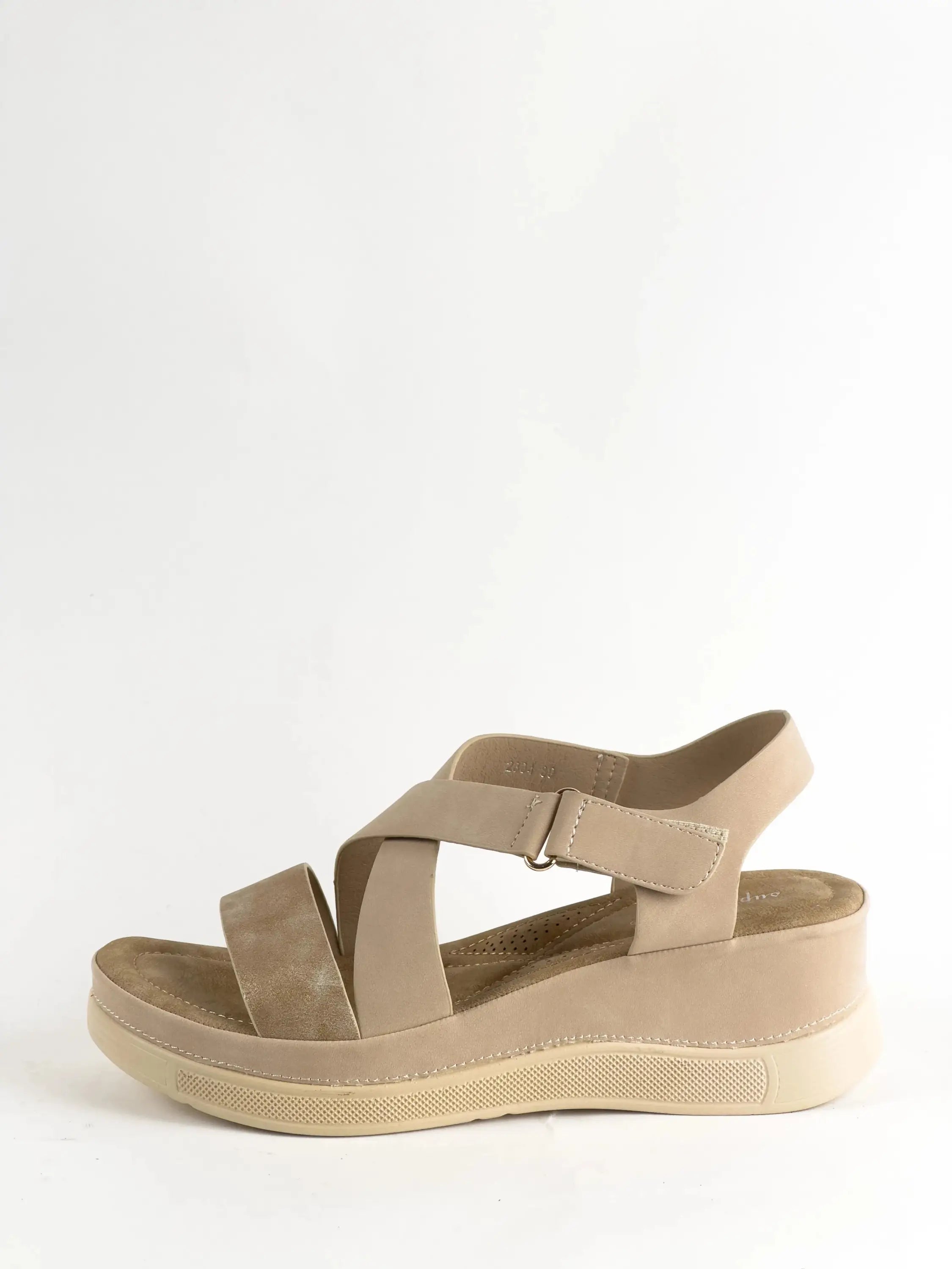SANDALES CONFORT - BEIGE - CONFORT