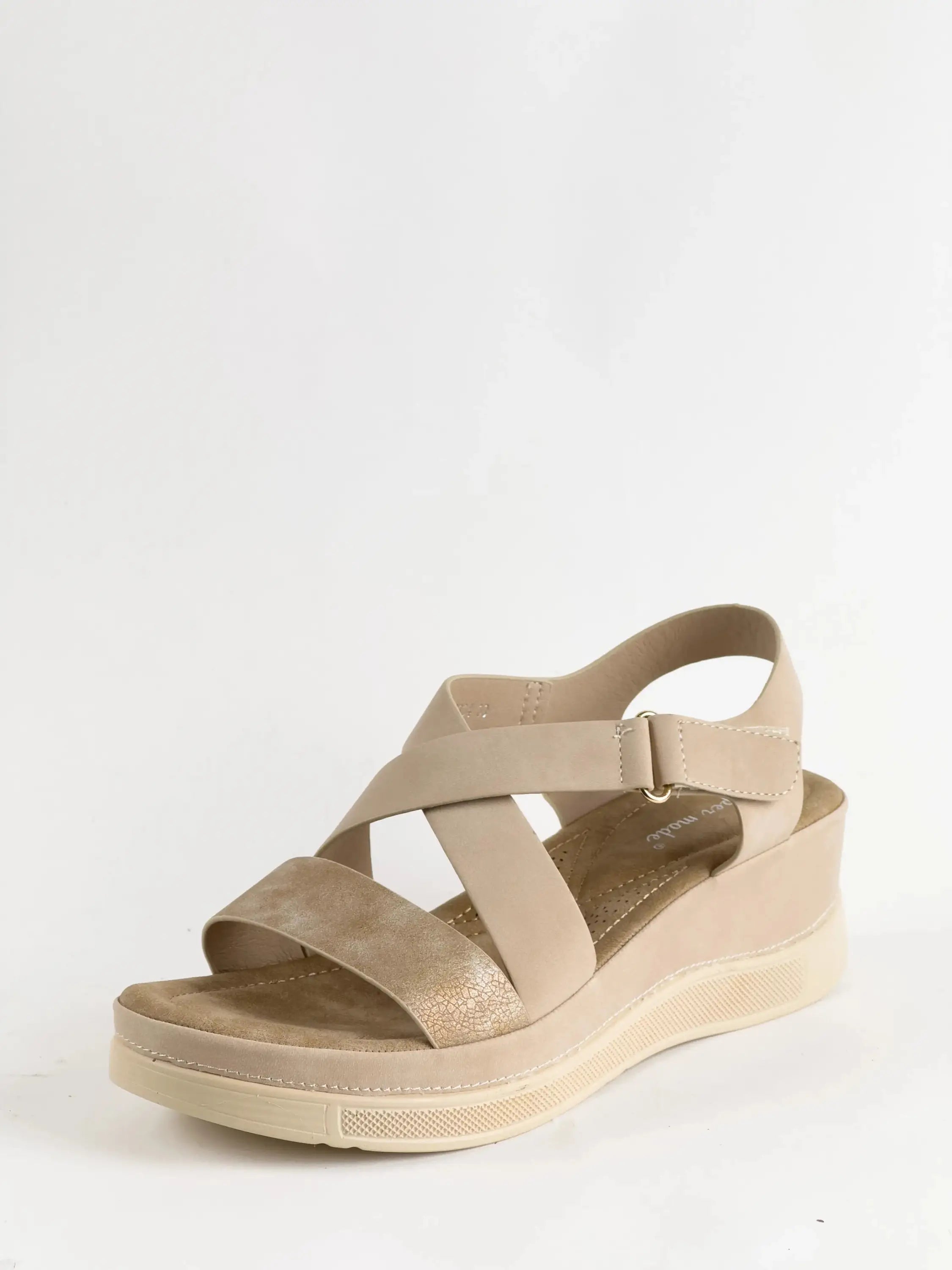 SANDALES CONFORT - BEIGE - CONFORT
